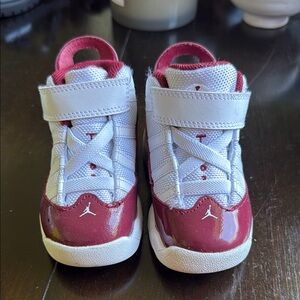 Kids Red and White Sneakers